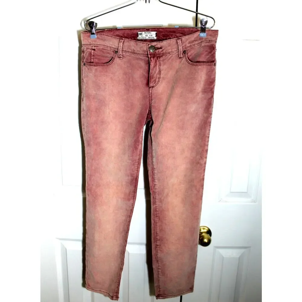 Free People Roller Crop Corduroy Jeans sz 28